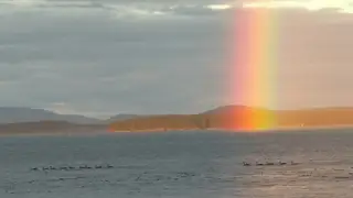 Rainbow over Haro Strait from Beachcomber RV Park