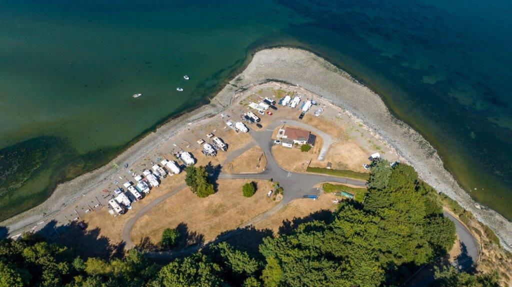 Beachcomber RV Park - Beachcomber RV Birds Eye Shoreline