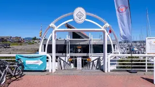 Sidney marina entrance near Beachcomber RV Park